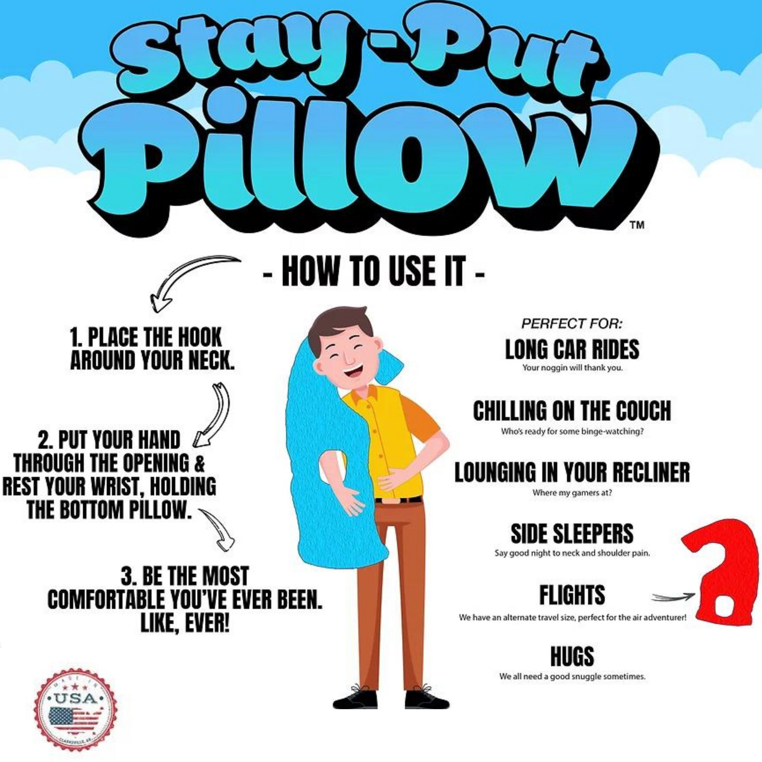 Stay Put Pillow  Your New Favorite Travel Companion!
